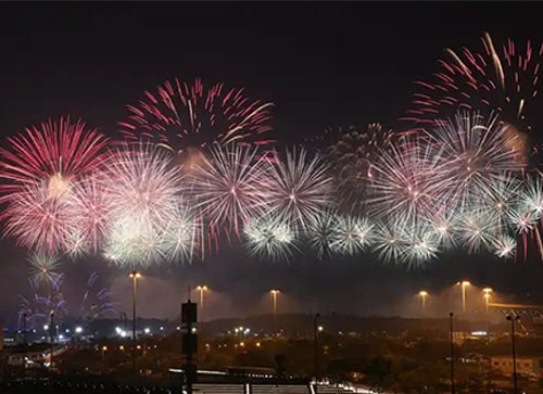 望都县焰火晚会